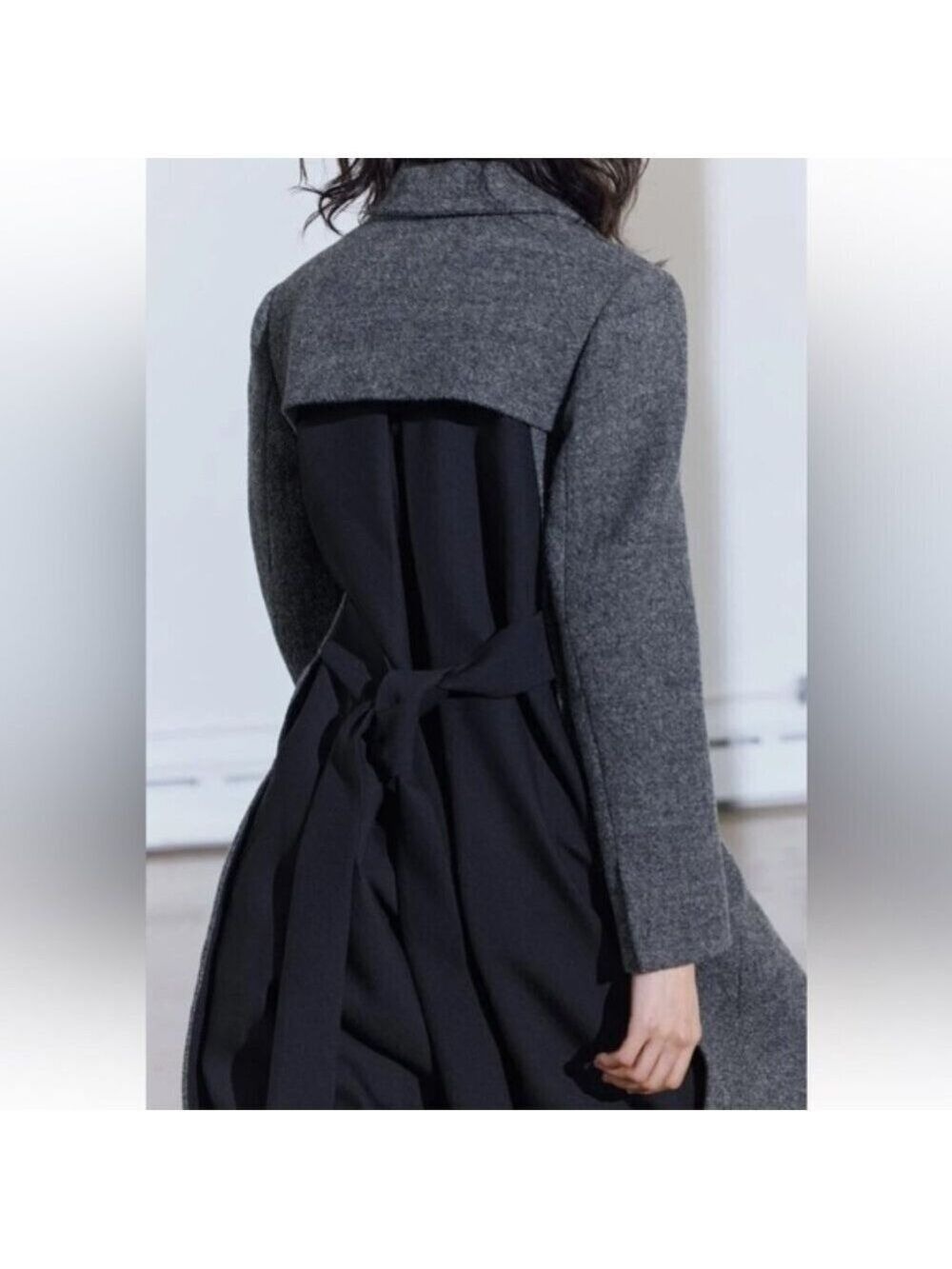 ZARA WOMAN ZW COLLECTION Combined Wool Coat - Picture 4 of 13
